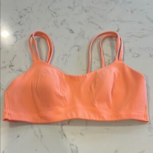 Lululemon Peach/orange Ribbed sports bra